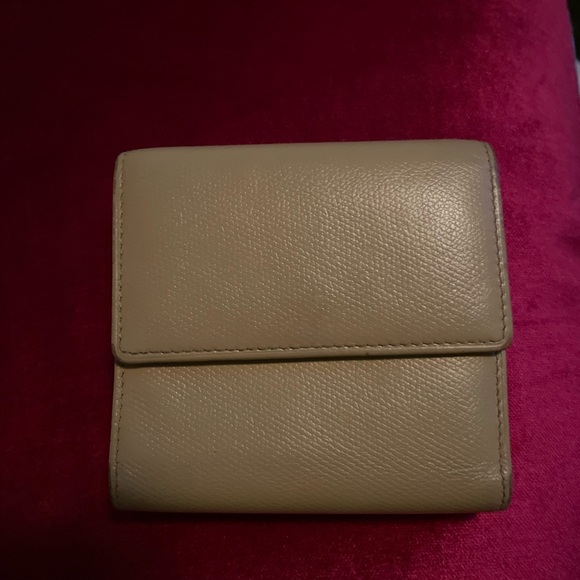 Chanel beige Caviar leather CC logo Trifold wallet. Made in Italy . - Picture 10 of 10